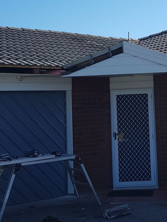 Failing internal gutters before RIGS replacement