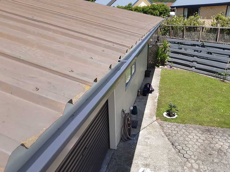 New external gutter after conversion