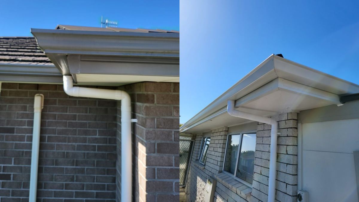 Taylor external fascia system, alongside a RIGS replacement