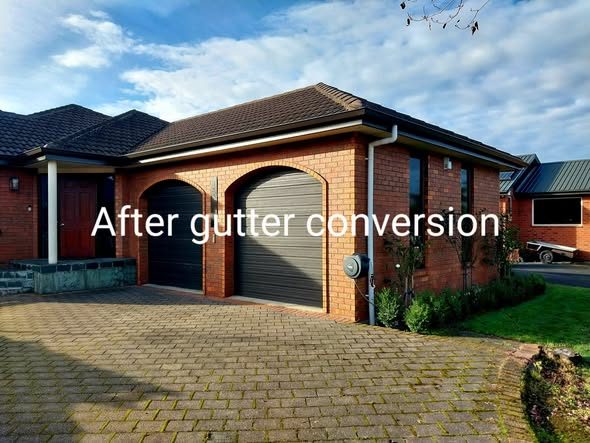 Home after conversion to external RIGS gutter system