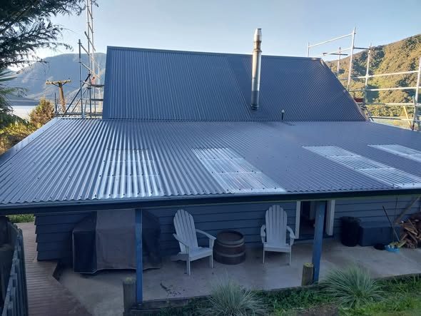 Completed Grey Friars Colorsteel reroof at Moenui Bay